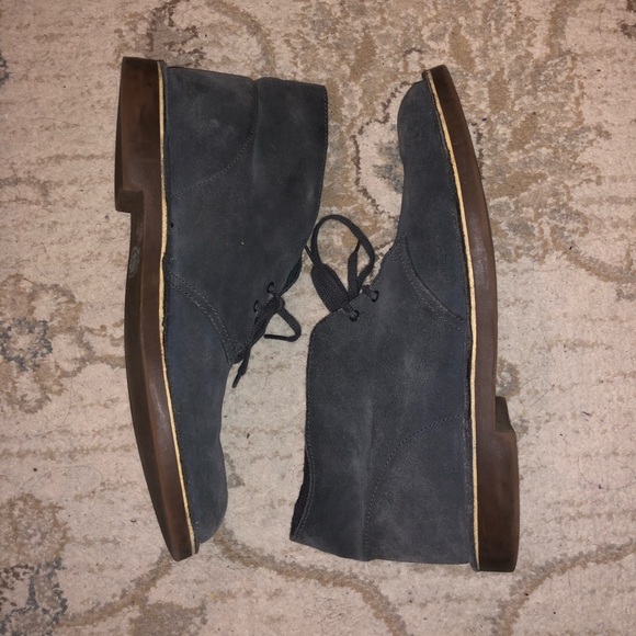 Clarks Desert Boots - Grey Suede Sz11.5 - Picture 3 of 7